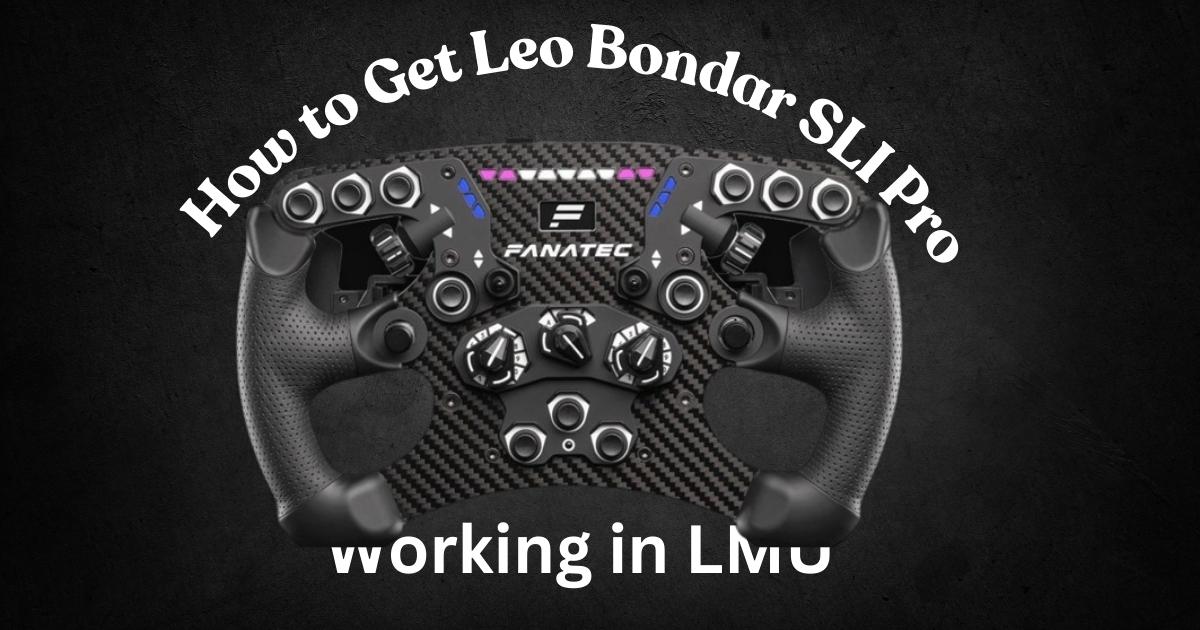 How to Get Leo Bondar SLI Pro Working in LMU