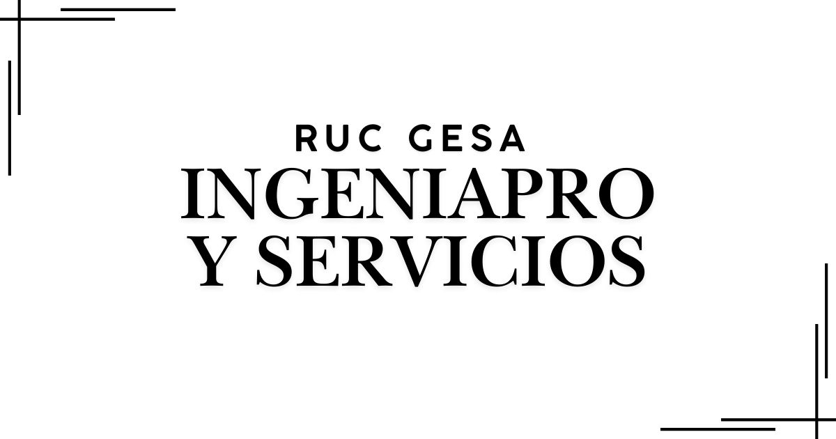 RUC GESA Ingeniapro y Servicios