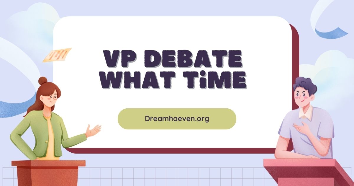 vp debate what time